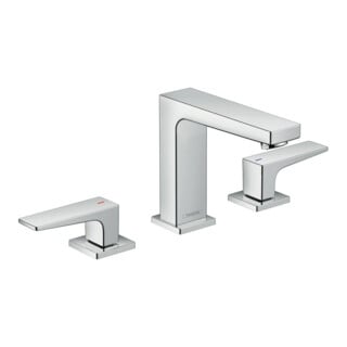 hansgrohe 3-Loch-Waschtischarmatur 110 Metropol m HG, Pus-Op-Abl, Ausl. 132mm, chr