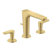 hansgrohe 3-Loch-Waschtischarmatur 125 Axor Citterio C mit Zugstangen Ablaufg.BGO
