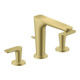 hansgrohe 3-Loch-Waschtischarmatur 125 Axor Citterio C mit Zugstangen Cubic cut BB-1