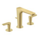 hansgrohe 3-Loch-Waschtischarmatur 125 Axor Citterio C mit Zugstangen Cubic cut BGO-1
