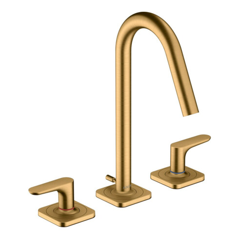 hansgrohe 3-Loch-Waschtischarmatur 160 Axor Citterio M A 135mm, m HG, ZugstAblGar, Ros, b br