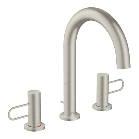 hansgrohe 3-Loch-Waschtischarmatur 160 Axor Uno A 173mm, m Bügelg, ZugstAblGar, ED