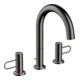hansgrohe 3-Loch-Waschtischarmatur 160 Axor Uno A 173mm, m Bügelg, ZugstAblGar, po b vc-1