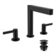 hansgrohe 3-Loch-Waschtischarmatur 160 Finoris m Push-Open-Ablaufgarnitur, schwarz matt-3