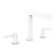 hansgrohe 3-Loch-Waschtischarmatur 160 Finoris mit Push-Open-Ablaufgarnitur, mattweiß-1