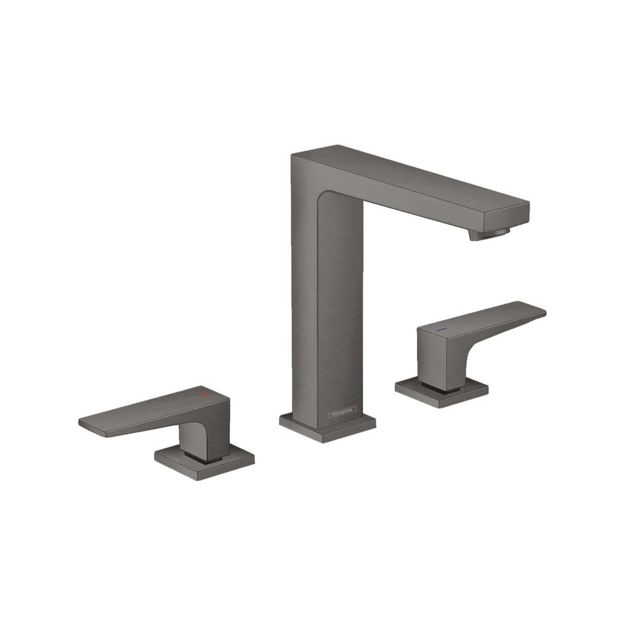 hansgrohe 3-Loch-Waschtischarmatur 160 Metropol m HG, Pus-Op-Abl, A 152mm, brush. bla vc