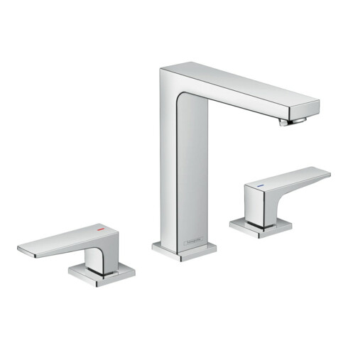hansgrohe 3-Loch-Waschtischarmatur 160 Metropol m HG, Pus-Op-Abl, Ausl. 152mm, chr