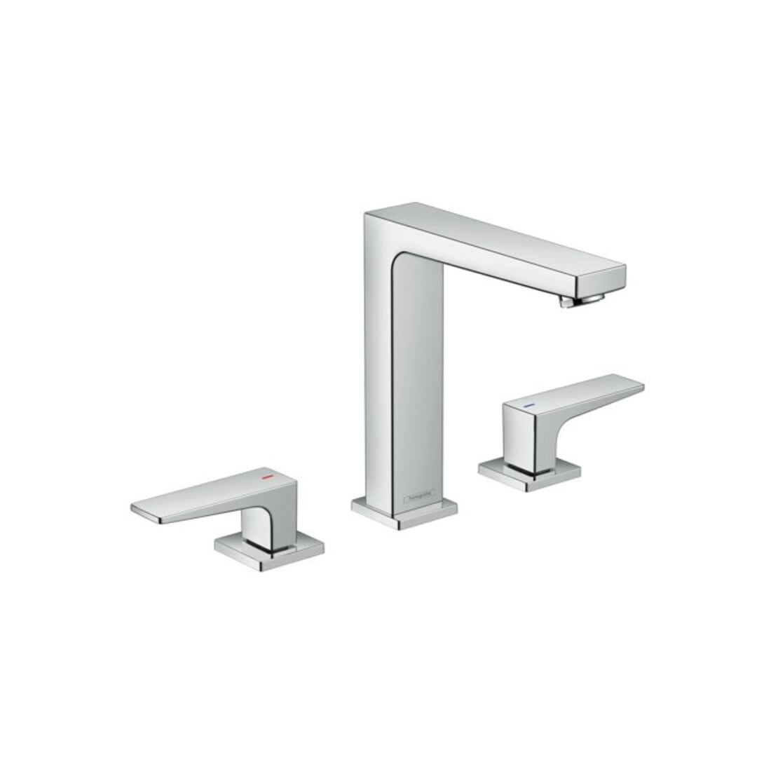 hansgrohe 3-Loch-Waschtischarmatur 160 Metropol m HG, Pus-Op-Abl, Ausl. 152mm, chr