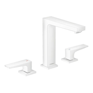 hansgrohe 3-Loch-Waschtischarmatur 160 Metropol m HG, Pus-Op-Abl, Ausl. 152mm, m.-we