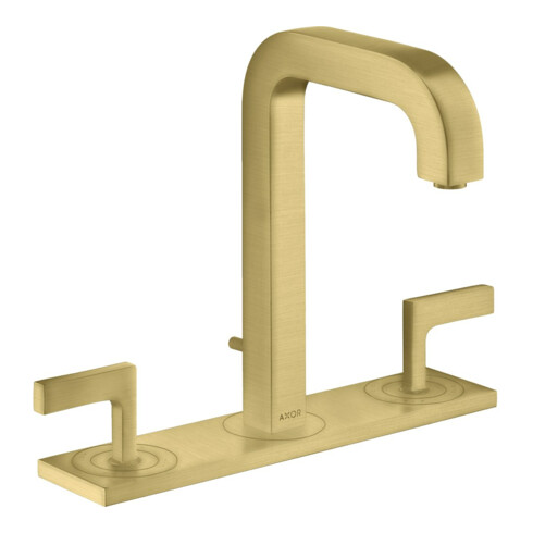 hansgrohe 3-Loch-Waschtischarmatur 170 Axor Citterio A 140mm, m H-Gr, ZugstAblGar, Pl, b br