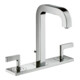 hansgrohe 3-Loch-Waschtischarmatur 170 Axor Citterio A 140mm, m H-Gr, ZugstAblGar, Pl., chr-1