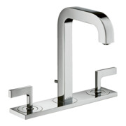 hansgrohe 3-Loch-Waschtischarmatur 170 Axor Citterio A 140mm, m H-Gr, ZugstAblGar, Pl., chr