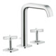 hansgrohe 3-Loch-Waschtischarmatur 170 Axor Citterio E A 165mm, m Zugst.Abl.Gar., Roset., chr-1