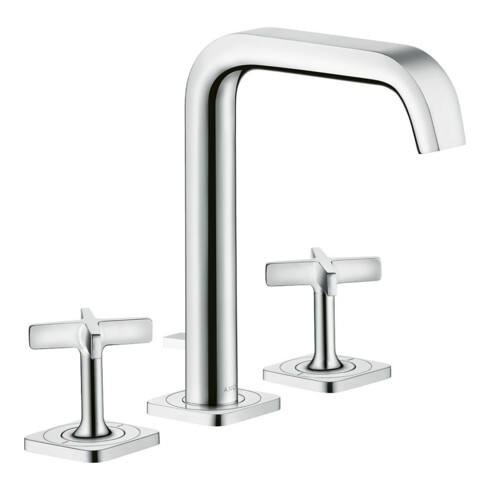 hansgrohe 3-Loch-Waschtischarmatur 170 Axor Citterio E A 165mm, m Zugst.Abl.Gar., Roset., chr