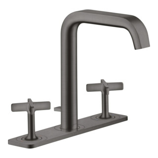 hansgrohe 3-Loch-Waschtischarmatur 170 Axor Citterio E A 165mm, m ZugstAblGar, Pl, b bla vc