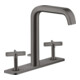 hansgrohe 3-Loch-Waschtischarmatur 170 Axor Citterio E A 165mm, m ZugstAblGar, Pl, b bla vc-1