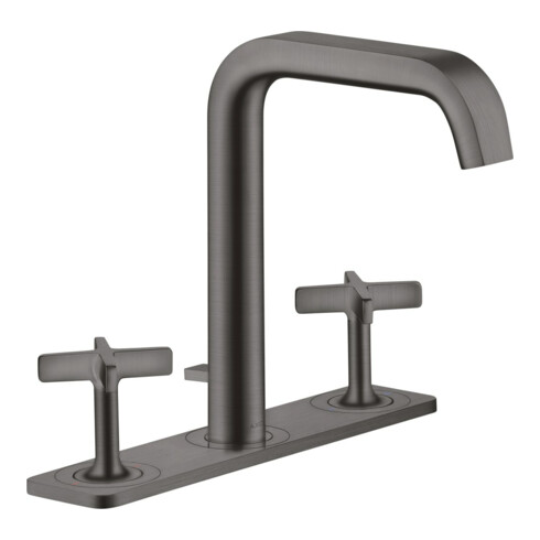 hansgrohe 3-Loch-Waschtischarmatur 170 Axor Citterio E A 165mm, m ZugstAblGar, Pl, b bla vc