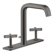 hansgrohe 3-Loch-Waschtischarmatur 170 Axor Citterio E A 165mm, m ZugstAblGar, Pl, b bla vc