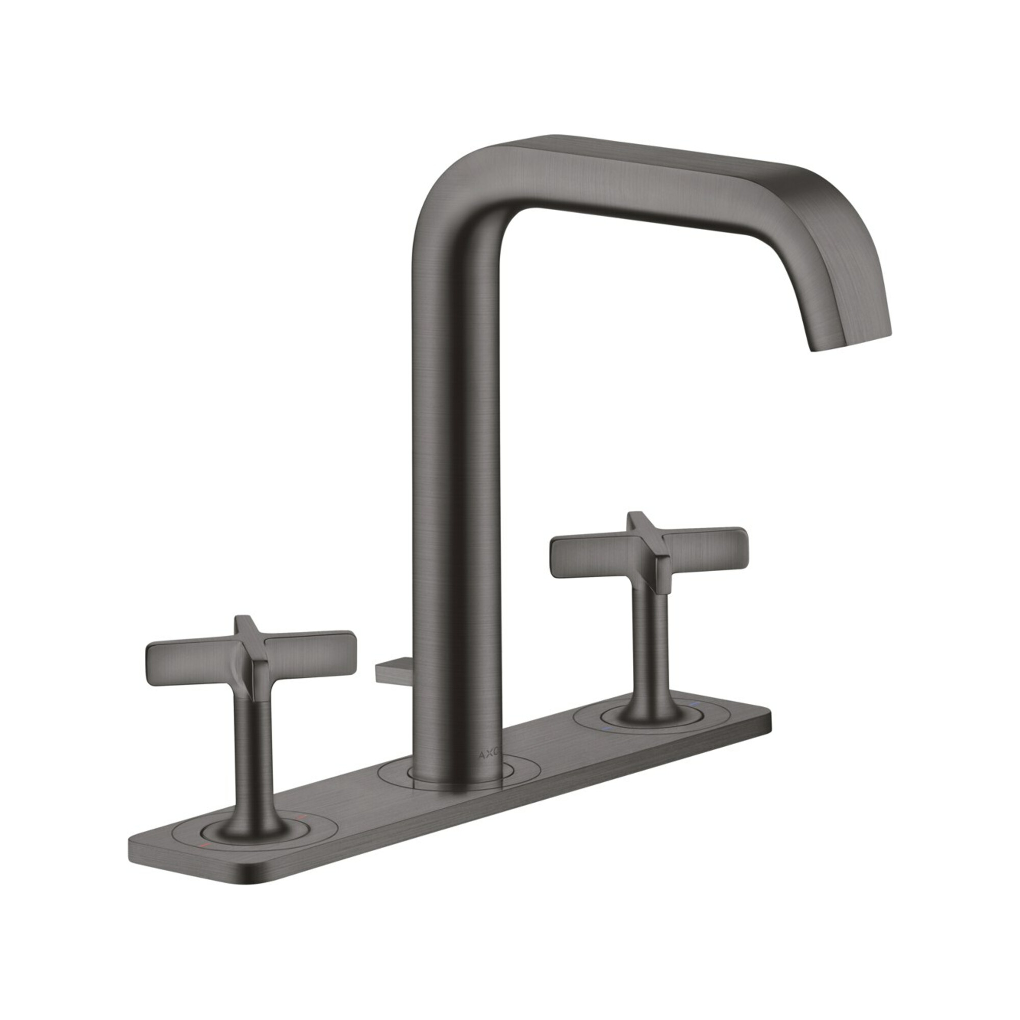 hansgrohe 3-Loch-Waschtischarmatur 170 Axor Citterio E A 165mm, m ZugstAblGar, Pl, b bla vc