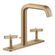 hansgrohe 3-Loch-Waschtischarmatur 170 Axor Citterio E A 165mm, m ZugstAblGar, Pl., brush. bron-1