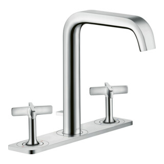 hansgrohe 3-Loch-Waschtischarmatur 170 Axor Citterio E A 165mm, m ZugstAblGar, Pl, ED