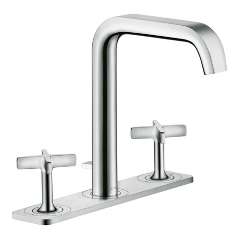 hansgrohe 3-Loch-Waschtischarmatur 170 Axor Citterio E A 165mm, m ZugstAblGar, Pl, ED