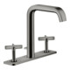 hansgrohe 3-Loch-Waschtischarmatur 170 Axor Citterio E A 165mm, m ZugstAblGar, Pl., pol. bla vc-1