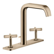 hansgrohe 3-Loch-Waschtischarmatur 170 Axor Citterio E A 165mm, m ZugstAblGar, Pl., pol. r gol