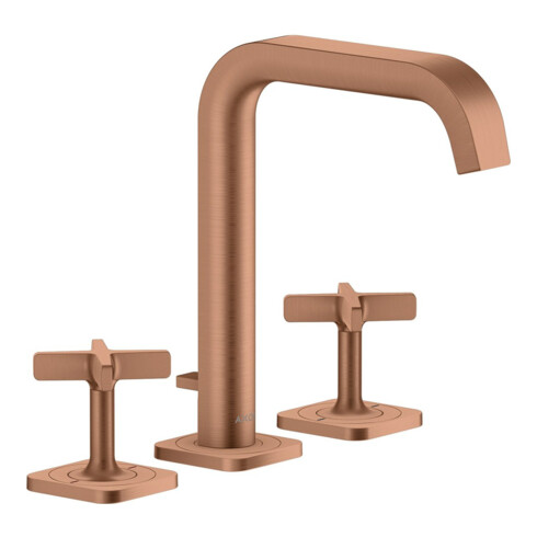 hansgrohe 3-Loch-Waschtischarmatur 170 Axor Citterio E A 165mm, m ZugstAblGar, Ros, b r gol
