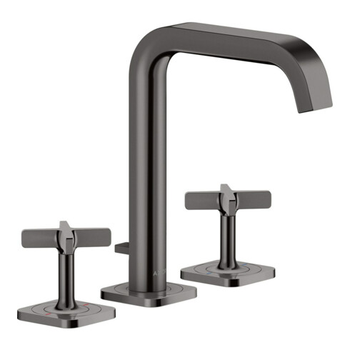 hansgrohe 3-Loch-Waschtischarmatur 170 Axor Citterio E A 165mm, m ZugstAblGar, Ros, pol. bla vc