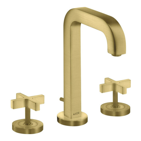 hansgrohe 3-Loch-Waschtischarmatur 170 Axor Citterio m A 140mm, Kreuz, ZugstAblGar, Ros, b br