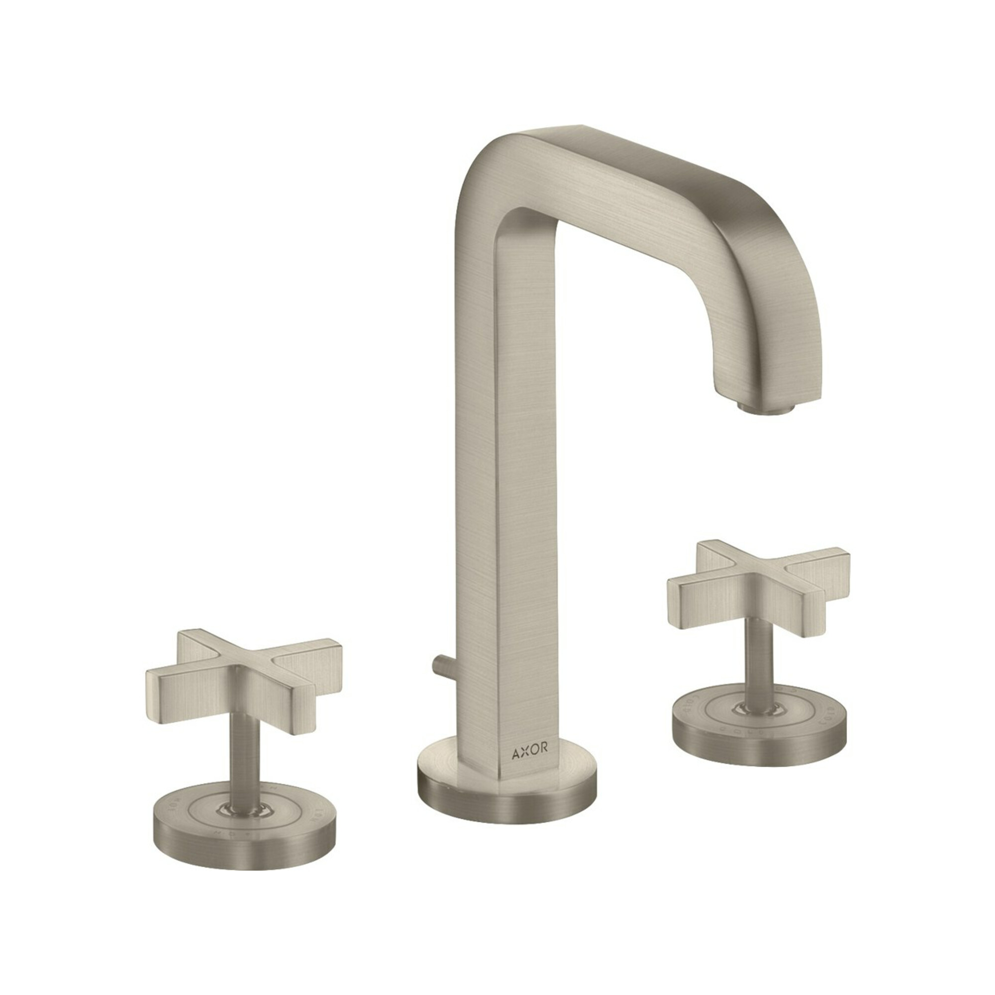 hansgrohe 3-Loch-Waschtischarmatur 170 Axor Citterio m A 140mm, Kreuz, ZugstAblGar, Ros, b ni