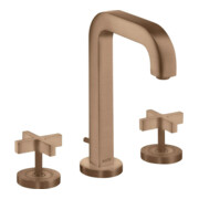 hansgrohe 3-Loch-Waschtischarmatur 170 Axor Citterio m A 140mm, Kreuz, ZugstAblGar, Ros, b r