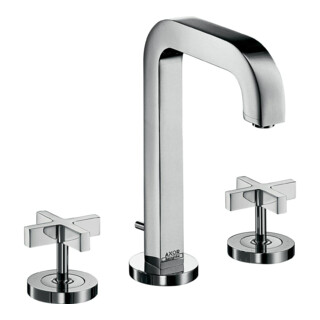 hansgrohe 3-Loch-Waschtischarmatur 170 Axor Citterio m A 140mm, Kreuz, ZugstAblGar, Ros, chr