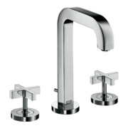 hansgrohe 3-Loch-Waschtischarmatur 170 Axor Citterio m A 140mm, Kreuz, ZugstAblGar, Ros, chr