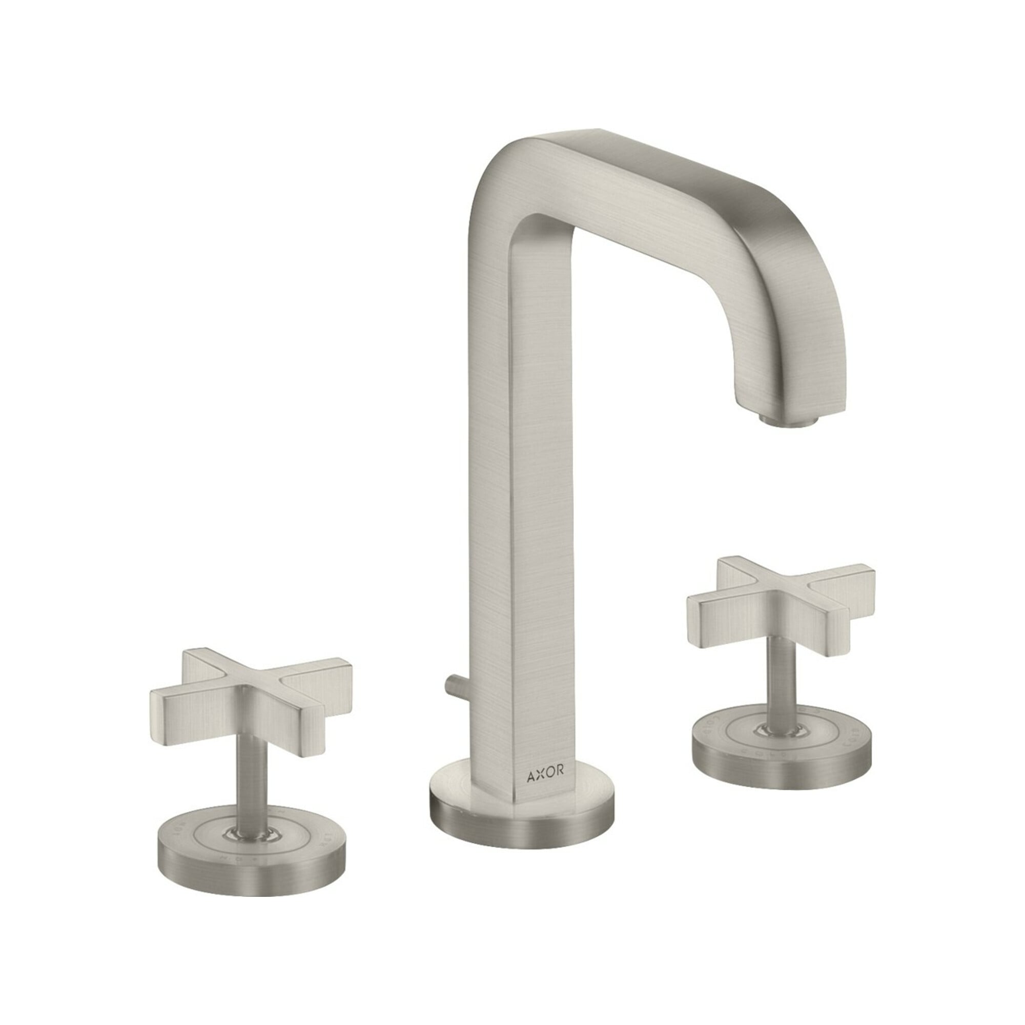 hansgrohe 3-Loch-Waschtischarmatur 170 Axor Citterio m A 140mm, Kreuz, ZugstAblGar, Ros, ED