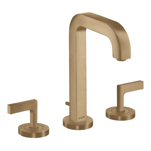 hansgrohe 3-Loch-Waschtischarmatur 170 Axor Citterio m A 140mm, m H-Gr, ZugstAblGar, Ros, b b