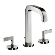 hansgrohe 3-Loch-Waschtischarmatur 170 Axor Citterio m A 140mm, m H-Gr, ZugstAblGar, Ros, chr