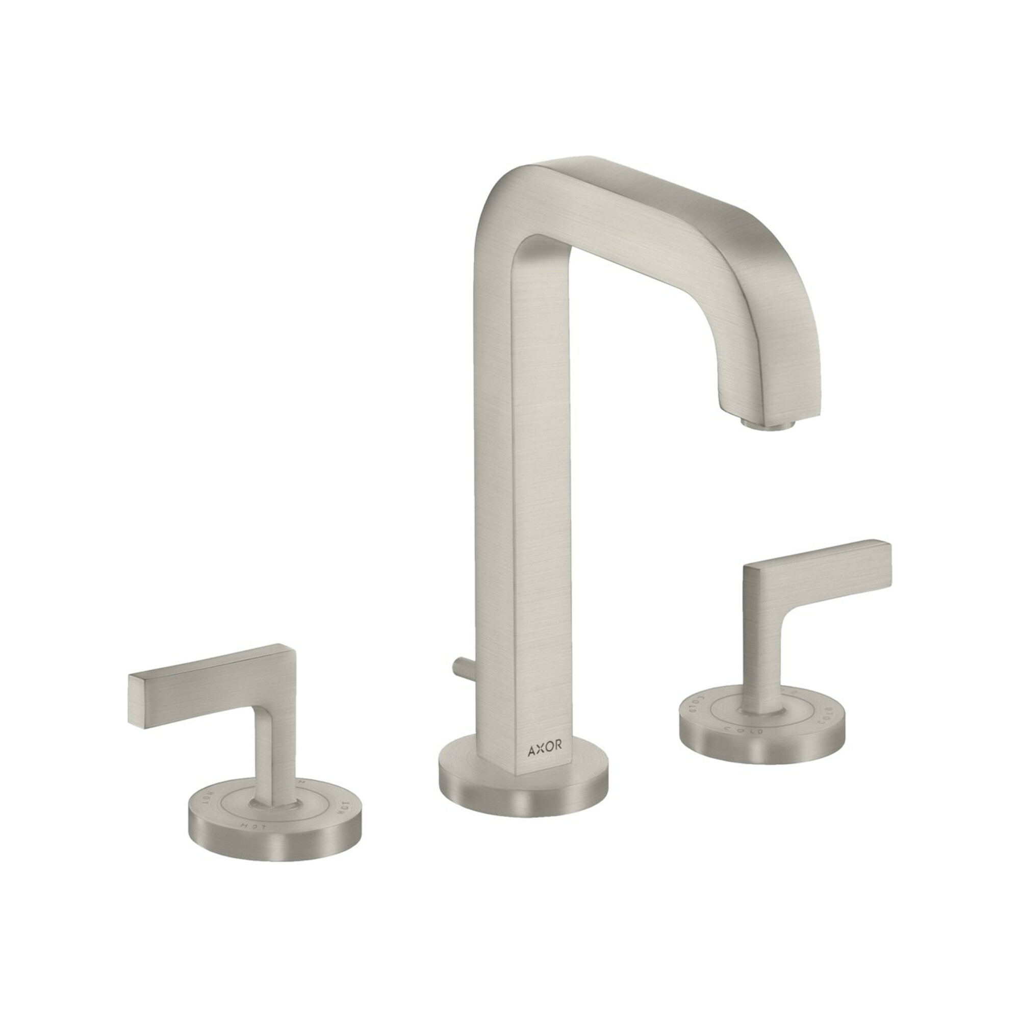 hansgrohe 3-Loch-Waschtischarmatur 170 Axor Citterio m A 140mm, m H-Gr, ZugstAblGar, Ros, ED