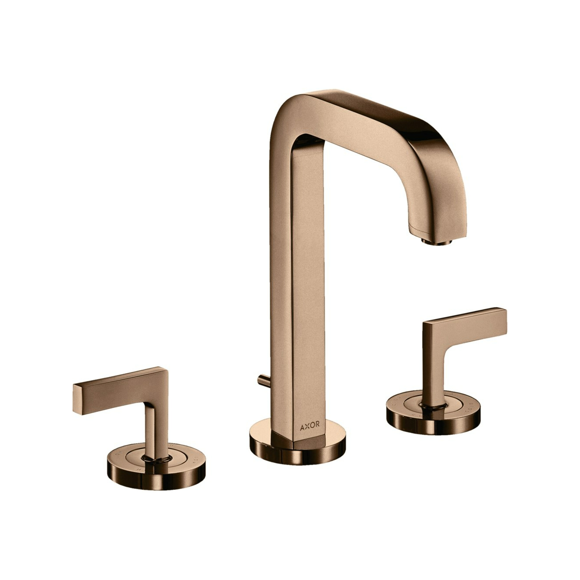 hansgrohe 3-Loch-Waschtischarmatur 170 Axor Citterio m A 140mm, m H-Gr, ZugstAblGar, Ros, po