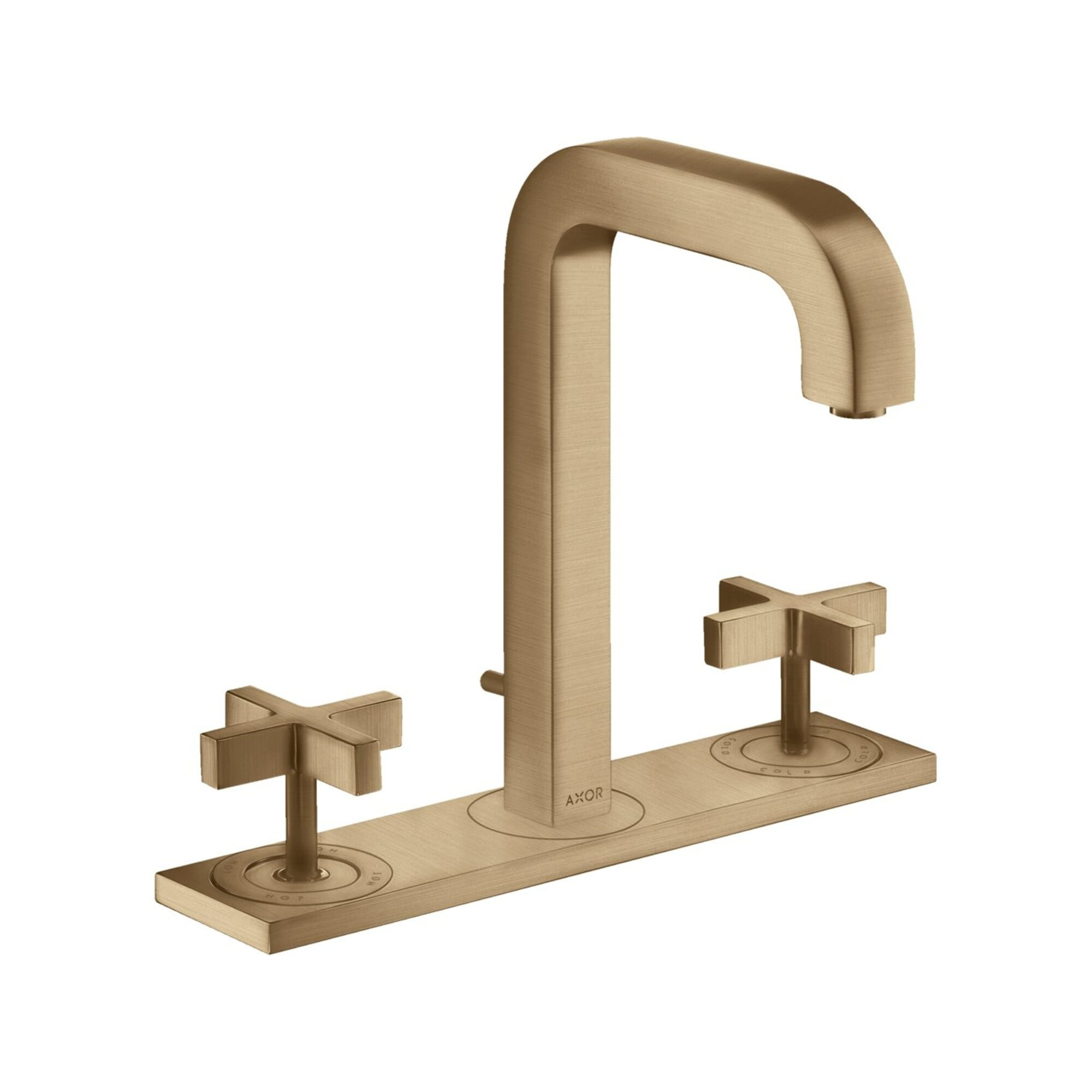 hansgrohe 3-Loch-Waschtischarmatur 170 Axor Citterio m A 140mm, m KrG, ZugstAblGar, Pl, b b