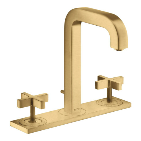 hansgrohe 3-Loch-Waschtischarmatur 170 Axor Citterio m A 140mm, m KrG, ZugstAblGar, Pl, b g o