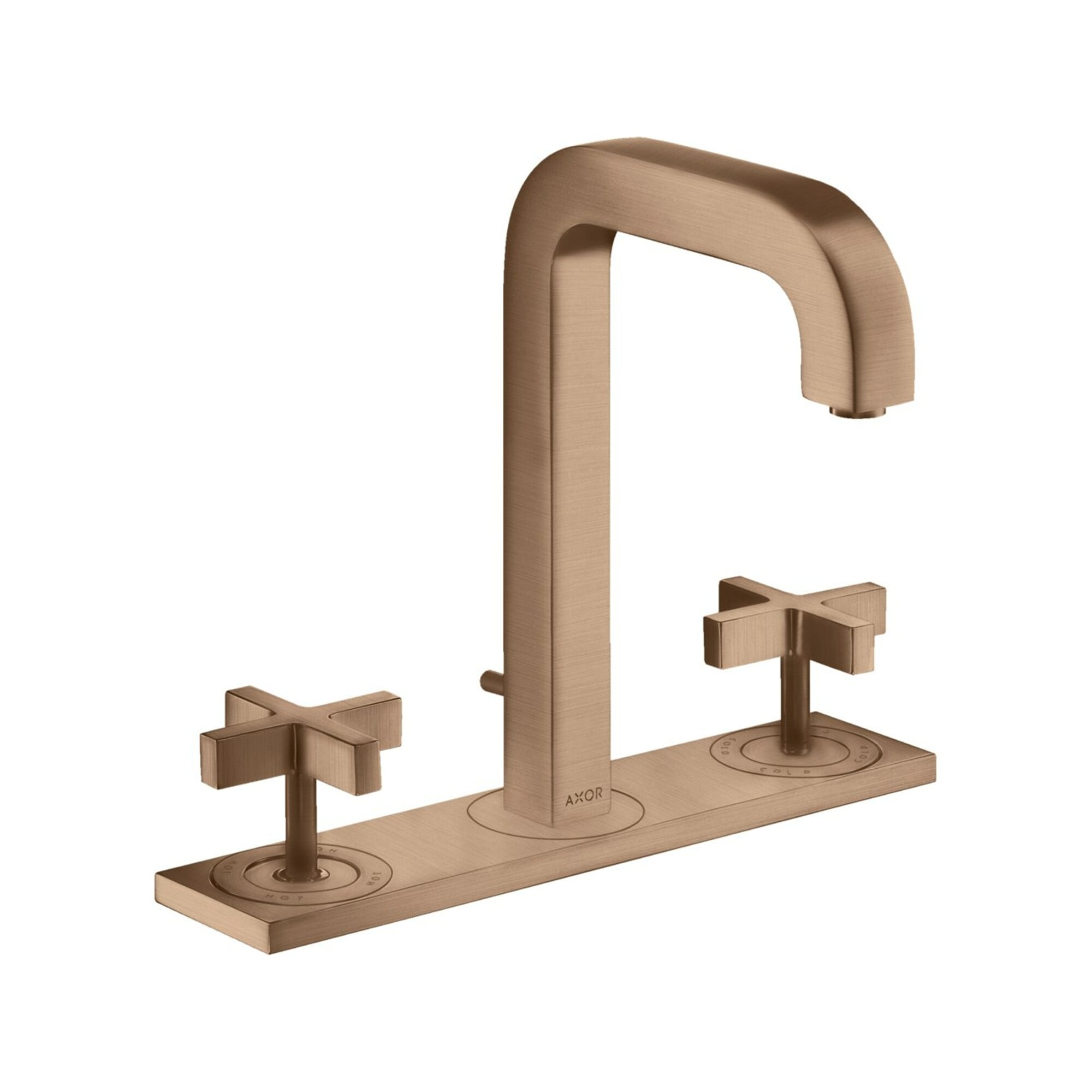 hansgrohe 3-Loch-Waschtischarmatur 170 Axor Citterio m A 140mm, m KrG, ZugstAblGar, Pl, b r g