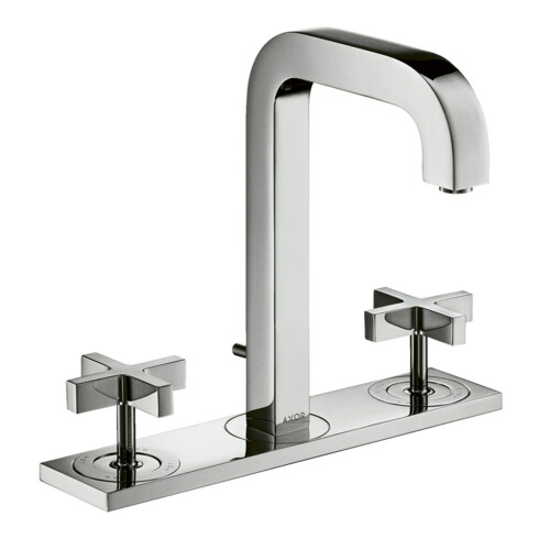 hansgrohe 3-Loch-Waschtischarmatur 170 Axor Citterio m A 140mm, m KrG, ZugstAblGar, Pl., chr