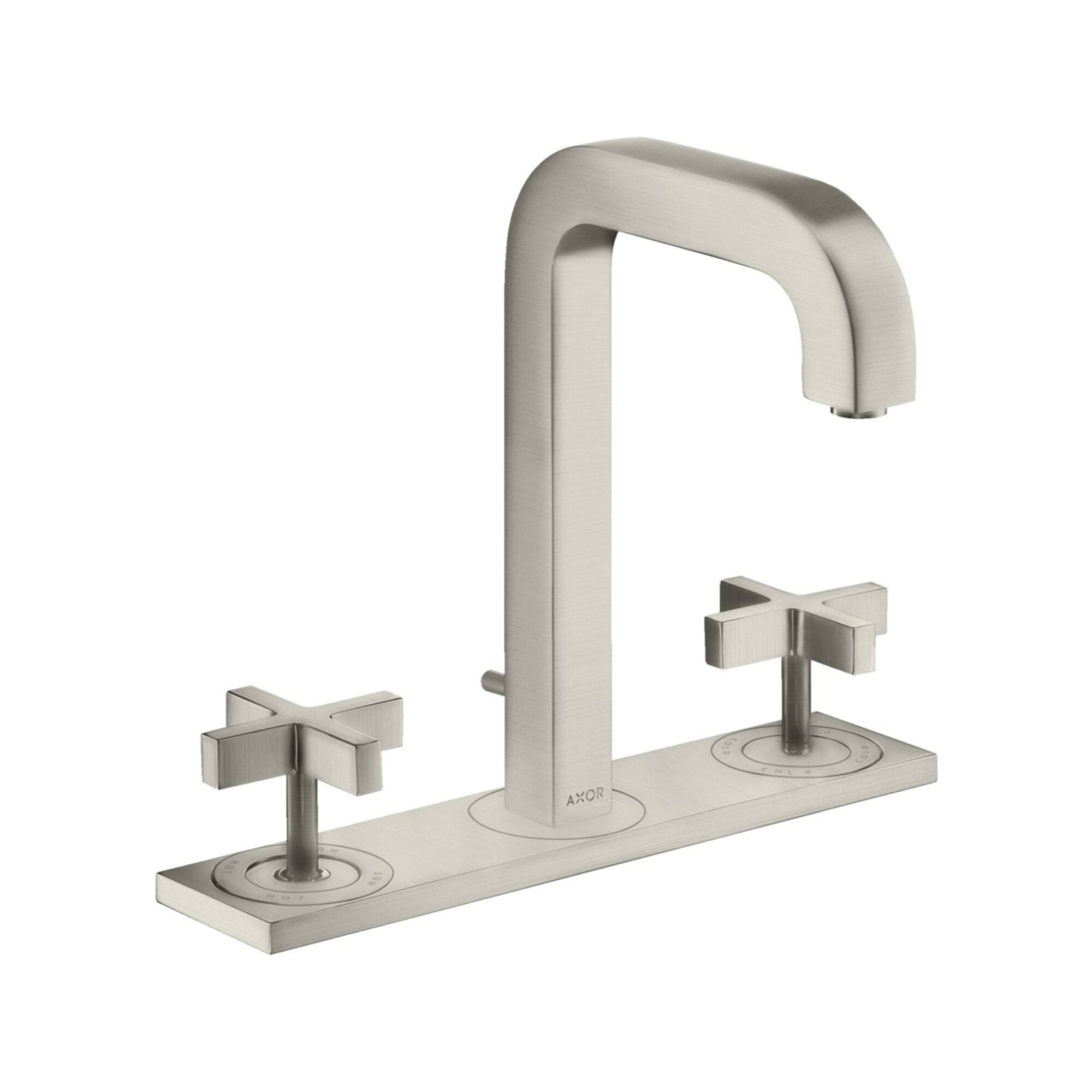 hansgrohe 3-Loch-Waschtischarmatur 170 Axor Citterio m A 140mm, m KrG, ZugstAblGar, Pl, ED