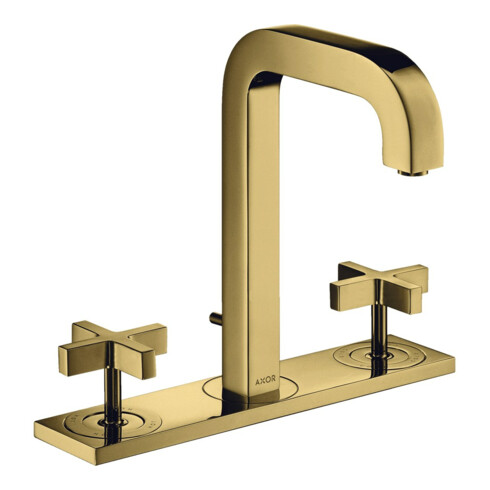 hansgrohe 3-Loch-Waschtischarmatur 170 Axor Citterio m A 140mm, m KrG, ZugstAblGar, Pl, po g