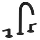 hansgrohe 3-Loch-Waschtischarmatur 170 Axor One A 140mm, m Pus-Op-Abl, m Hebel, matt-sw-1