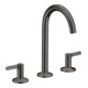 hansgrohe 3-Loch-Waschtischarmatur 170 Axor One A 140mm, m Pus-Op-Abl, m HG, b bla vc-1
