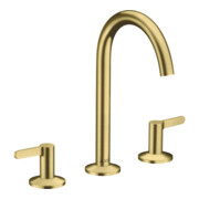 hansgrohe 3-Loch-Waschtischarmatur 170 Axor One A 140mm, m Pus-Op-Abl, m HG, brush. br