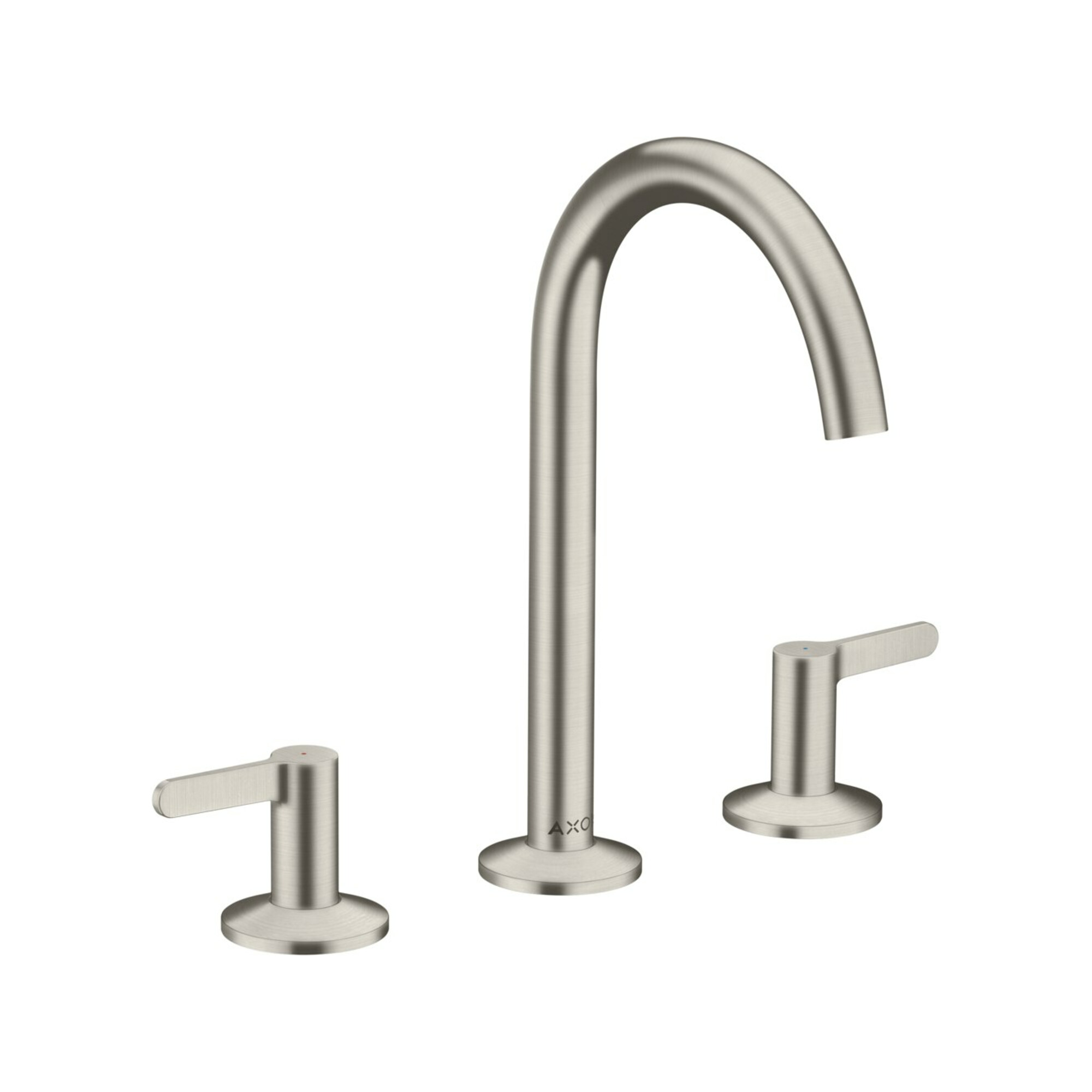 hansgrohe 3-Loch-Waschtischarmatur 170 Axor One A 140mm, m Pus-Op-Abl, m HG, ES Finish